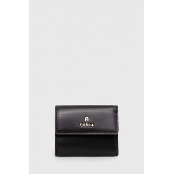 Furla portofel de piele femei, culoarea negru