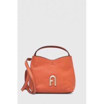 Furla poseta de piele Primula culoarea rosu