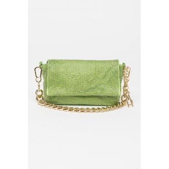 Geanta crossbody cu aplicatii cu strasuri Kiana