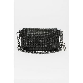 Geanta crossbody cu aplicatii cu strasuri Kiana