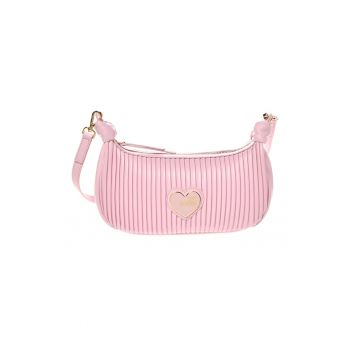 Geanta crossbody cu segmente plisate