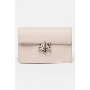 Geanta crossbody de piele ecologica cu logo