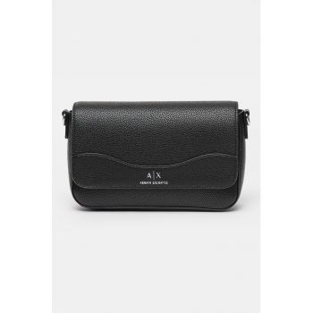 Geanta crossbody de piele ecologica cu logo discret