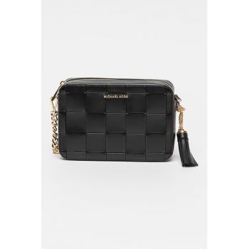 Geanta crossbody din piele cu model patchwork Jet Set
