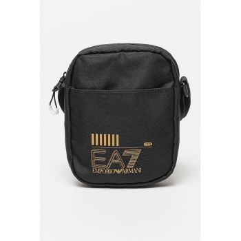 Geanta crossbody unisex cu imprimeu logo