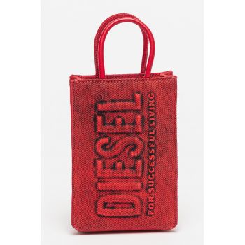 Geanta shopper mica unisex cu logo in relief