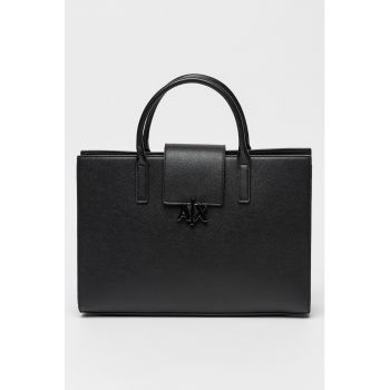 Geanta tote de piele ecologica cu logo