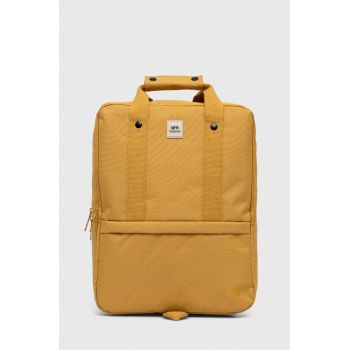 Lefrik rucsac culoarea galben, mic, neted