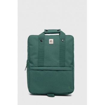 Lefrik rucsac culoarea verde, mic, neted ieftin