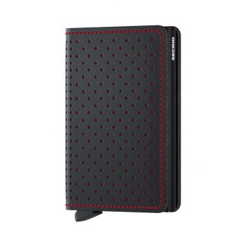 Secrid portofel de piele culoarea negru