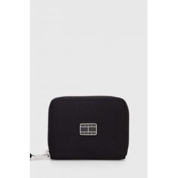 Tommy Jeans portofel femei, culoarea negru
