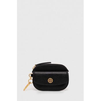 Tory Burch portofel de piele femei, culoarea negru
