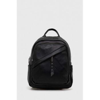 Answear Lab rucsac femei, culoarea negru, mic, neted