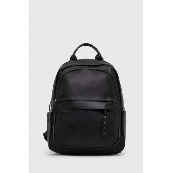 Answear Lab rucsac femei, culoarea negru, mic, neted