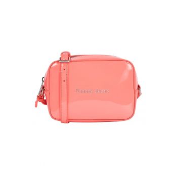 Geanta crossbody dreptunghiulara cu aplicatie logo