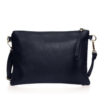 Geanta plic crossbody bleumarin, din piele naturala Geanta plic crossbody bleumarin, din piele naturala