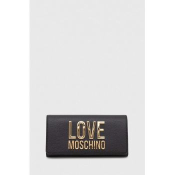 Love Moschino portofel femei, culoarea negru