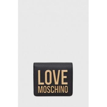 Love Moschino portofel femei, culoarea negru