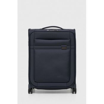 Samsonite valiza culoarea albastru marin