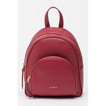 Rucsac de piele cu buzunar frontal Gleen