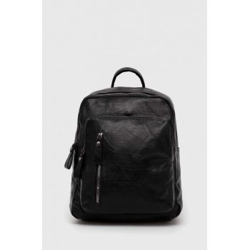 Answear Lab rucsac femei, culoarea negru, mare, neted