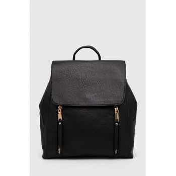 Answear Lab rucsac femei, culoarea negru, mic, neted
