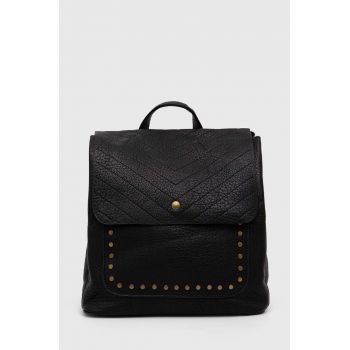 Answear Lab rucsac femei, culoarea negru, mic, neted