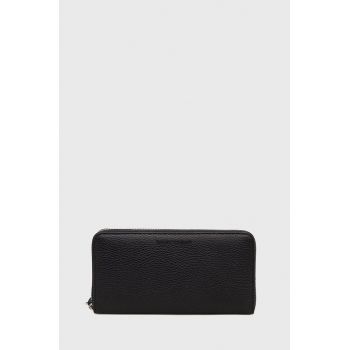 Emporio Armani portofel de piele barbati, culoarea negru