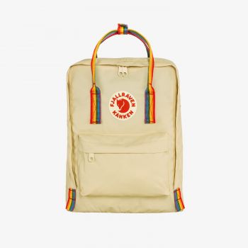 Fjällräven Kånken Rainbow Light Oak/ Rainbow de firma original