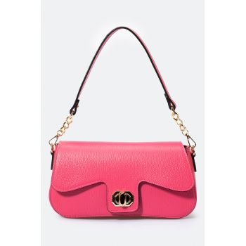 Geanta din piele cu bareta de umar