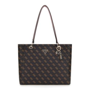 Geanta tote de piele ecologica cu model monograma Noelle