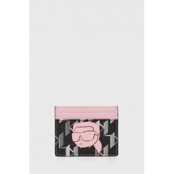 Karl Lagerfeld husă pentru carduri culoarea negru