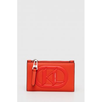 Karl Lagerfeld portofel femei, culoarea rosu