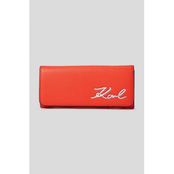 Karl Lagerfeld portofel femei, culoarea rosu