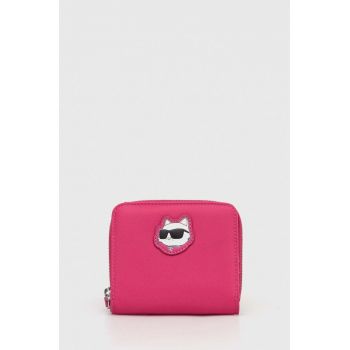 Karl Lagerfeld portofel femei, culoarea roz