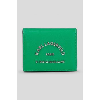 Karl Lagerfeld portofel femei, culoarea verde