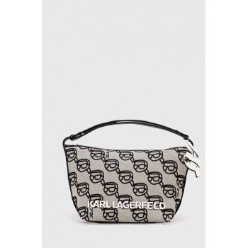 Karl Lagerfeld poseta culoarea bej