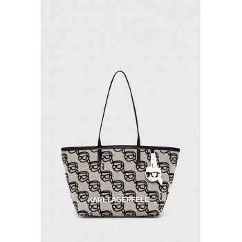 Karl Lagerfeld poseta culoarea bej