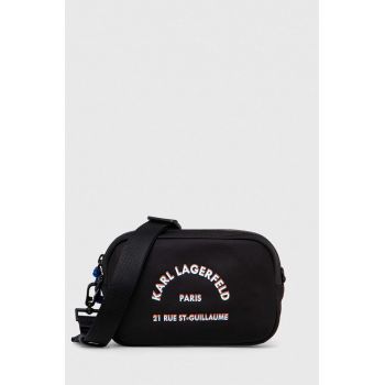 Karl Lagerfeld poseta culoarea negru