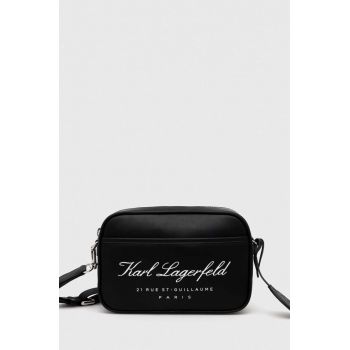 Karl Lagerfeld poseta culoarea negru