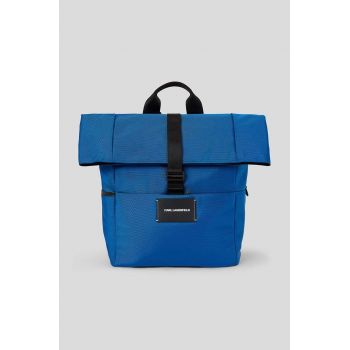 Karl Lagerfeld rucsac barbati, culoarea albastru marin, mare, neted