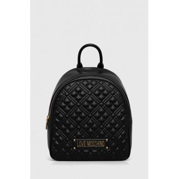 Love Moschino rucsac femei, culoarea negru, mic, neted