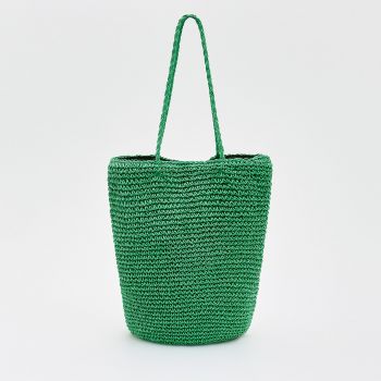 Reserved - Poșetă împletită - Verde