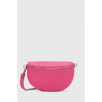 Answear Lab borseta de piele culoarea roz