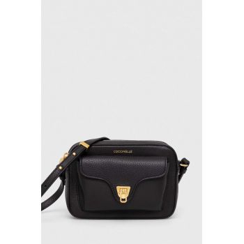 Coccinelle poseta de piele culoarea negru