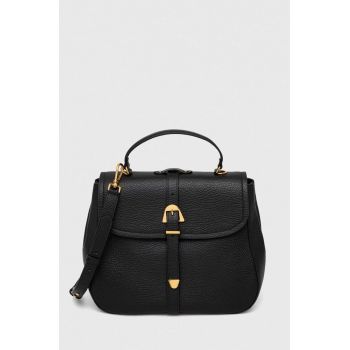 Coccinelle poseta de piele culoarea negru