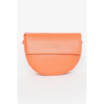 Geanta crossbody de piele ecologica cu bareta detasabila Bigs - Portocaliu mandarina