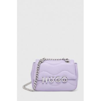 HUGO poseta culoarea violet