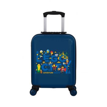 Lego valiză pentru copii culoarea albastru marin ieftina
