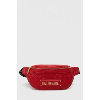 Love Moschino borseta culoarea rosu
